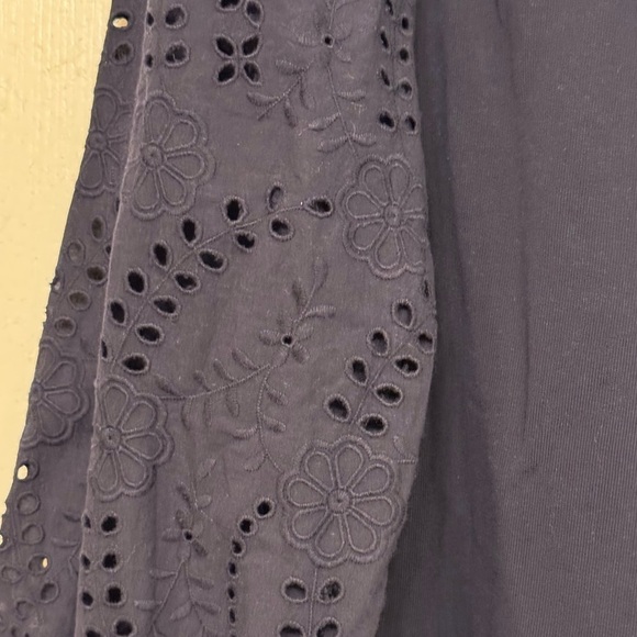 Talbots Plus Eyelet Sleeve Crewneck 2X - Picture 3 of 6